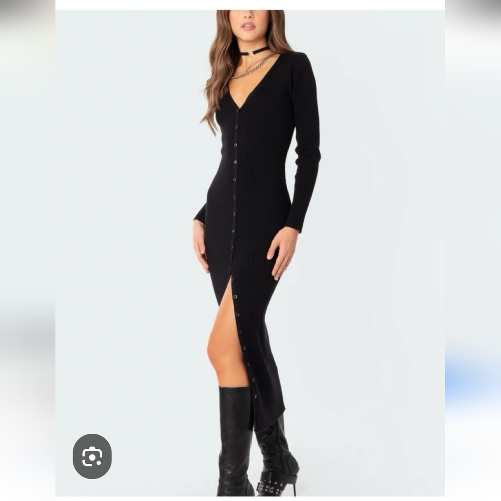 Pinko Black Long Sleeve Dress